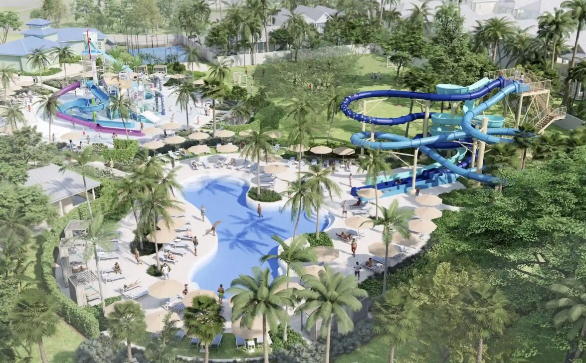 Rendering of the Coral Cay Waterpark expansion at Hawks Cay Resort