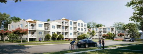 Community rendering of the Key West Housing Authority's Poinciana Plaza development