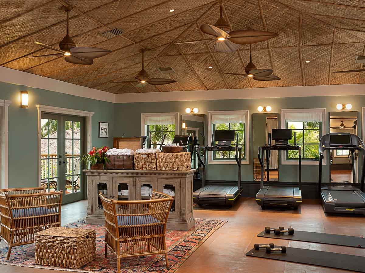 Fitness pavilion at Little Palm Island