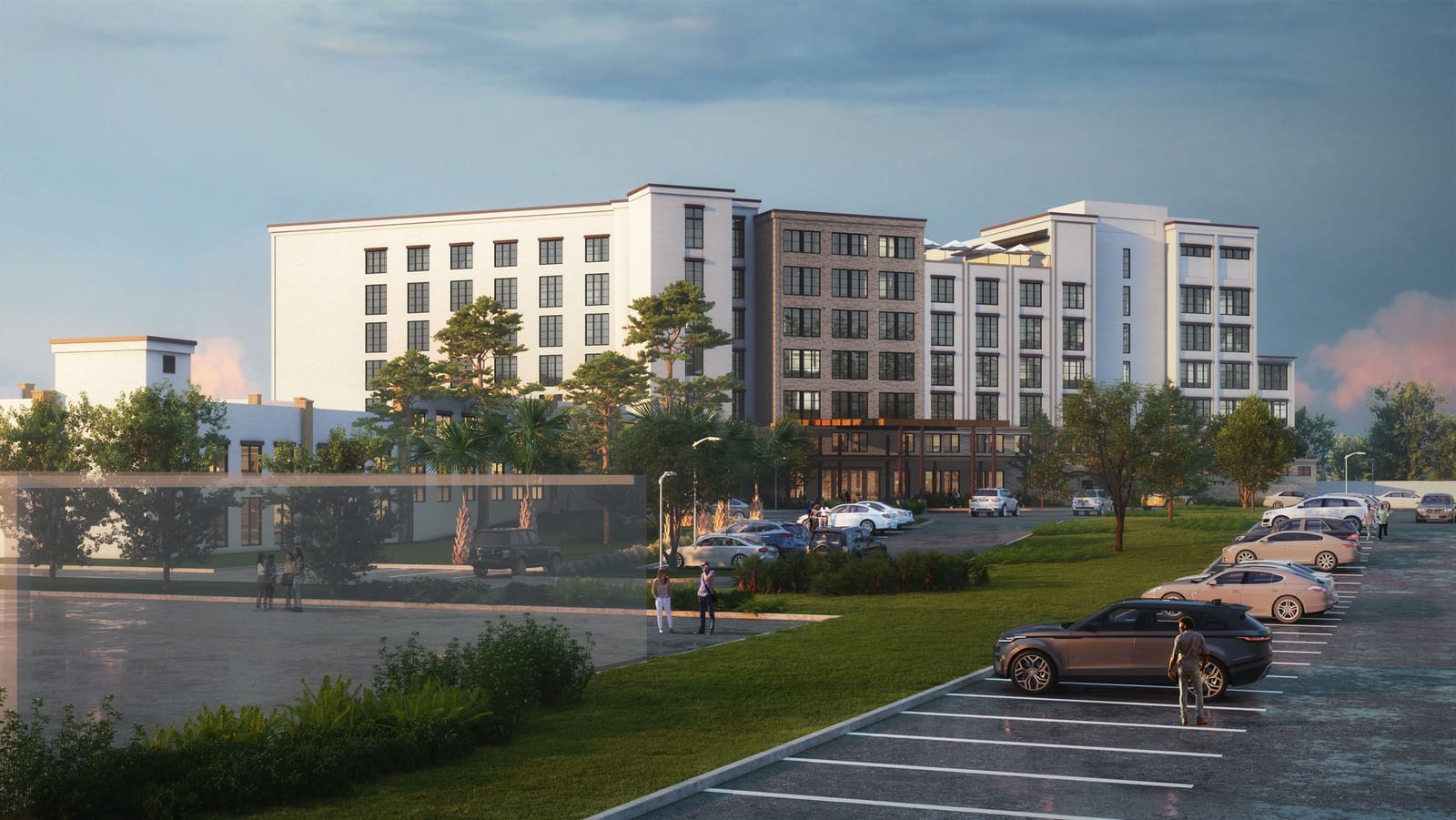 Architectural rendering of the completed Perry Hotel Naples