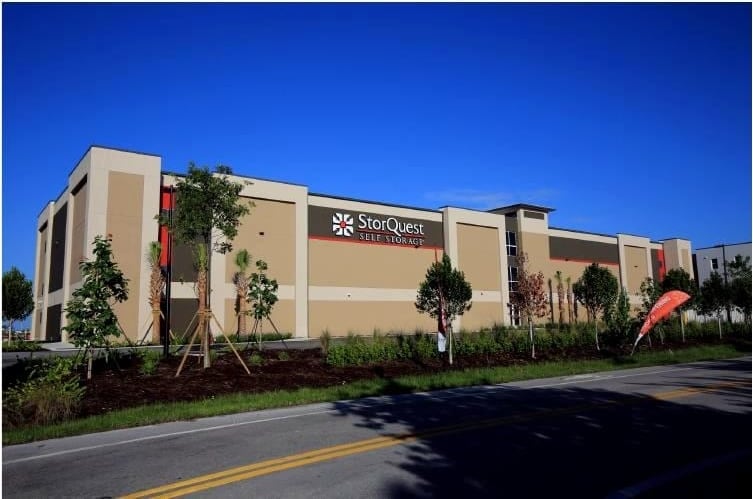 Self-storage facility exterior at Quarry Phase III