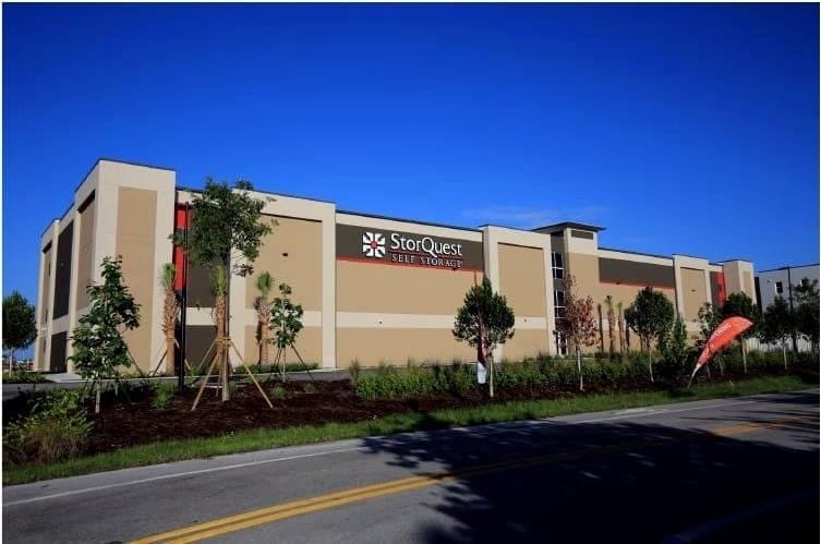 Self-storage facility exterior at Quarry Phase III
